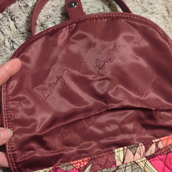 Vibrant Pink and Red Patchwork Crossbody Bag Vera Bradley BOHEMIAN BLOOMS - Picture 4 of 10
